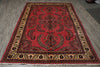 Load image into Gallery viewer, 7 x 10.7 Salmon Fine Persian Sarouk Rug #B-72763