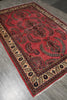Load image into Gallery viewer, 7 x 10.7 Salmon Fine Persian Sarouk Rug #B-72763