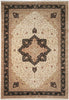 Load image into Gallery viewer, 12.2 x 18 Quality Wool and Silk Handmade Rug Ivory Black #F-4493
