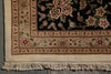 Load image into Gallery viewer, 12.2 x 18 Quality Wool and Silk Handmade Rug Ivory Black #F-4493
