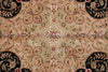Load image into Gallery viewer, 12.2 x 18 Quality Wool and Silk Handmade Rug Ivory Black #F-4493