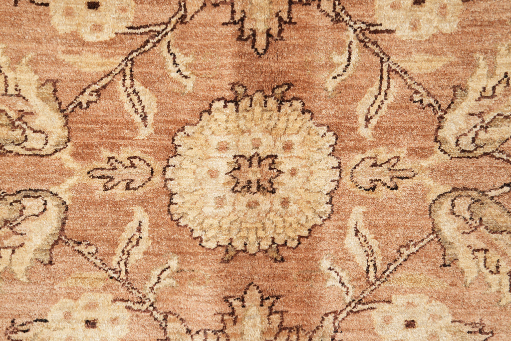 9.2 x 11.5 Neutral Cinnamon Coffee Brown Chobi Peshawar Great Rug #F-4183