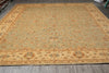 Load image into Gallery viewer, 14 x 15.9 Light Green Chobi Peshawar Quality Natural Wool Rug #PIX-15431