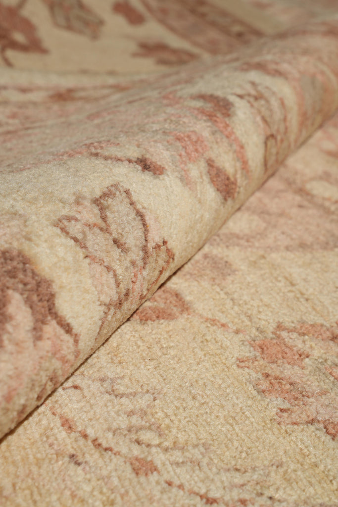 9 x 12.5 Golden Handmade Rug Chobi Peshawar Zigler #F-4184