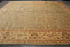 Load image into Gallery viewer, 14 x 15.9 Light Green Chobi Peshawar Quality Natural Wool Rug #PIX-15431