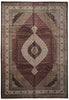 Load image into Gallery viewer, Decorative rug with intricate patterns and a central medallion design.