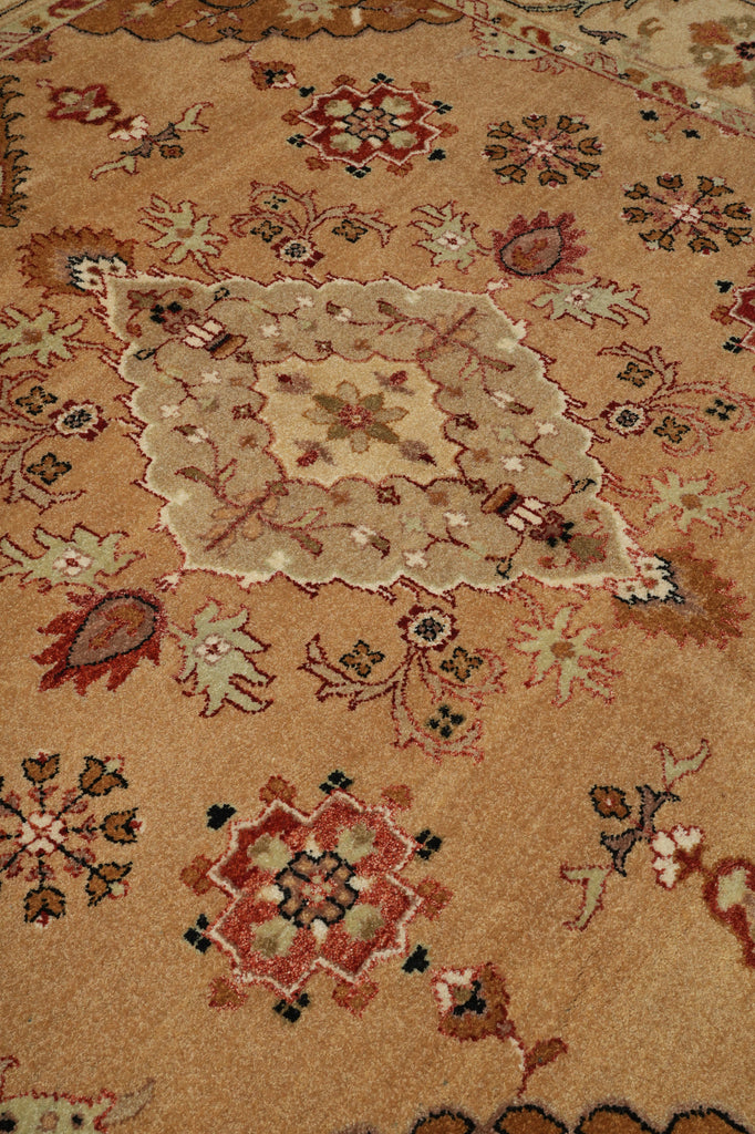 8 x 8 Camel Brown Oushak Rug #PIX-16086
