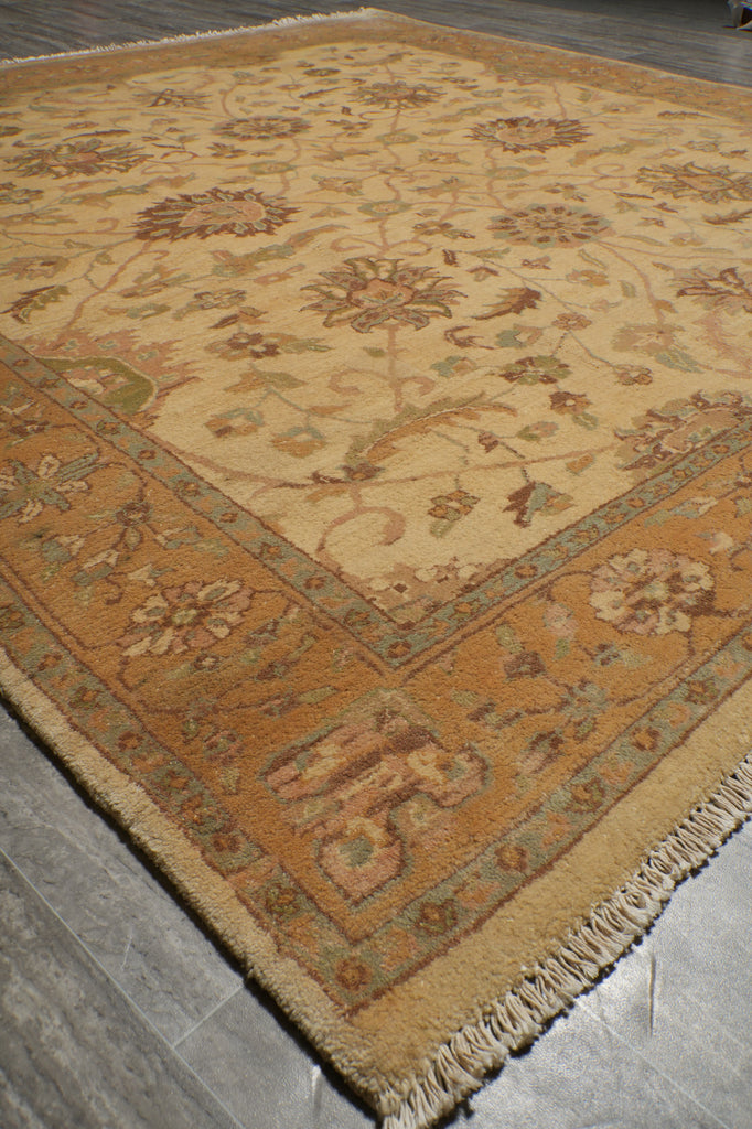 8 x 8 Square Handmade Chobi Agra Rug #F-5141