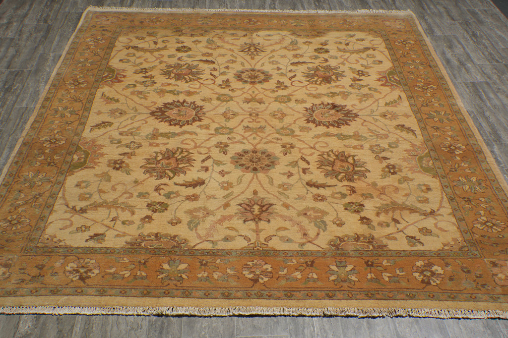 8 x 8 Square Handmade Chobi Agra Rug #F-5141