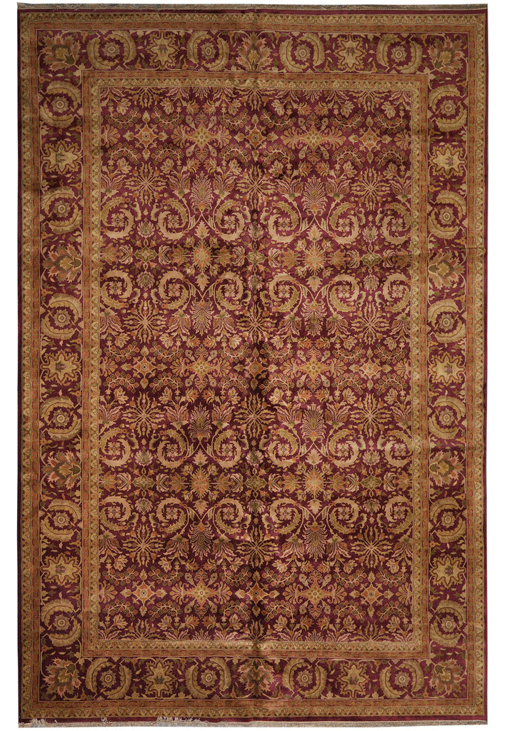 12 x 17.8 Quality Wool Handmade Jaipur Rug #F-4494