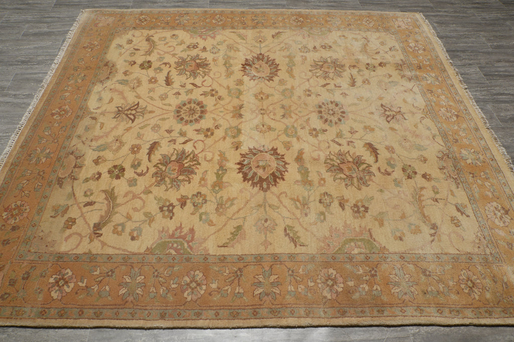 8 x 8 Square Handmade Chobi Agra Rug #F-5141