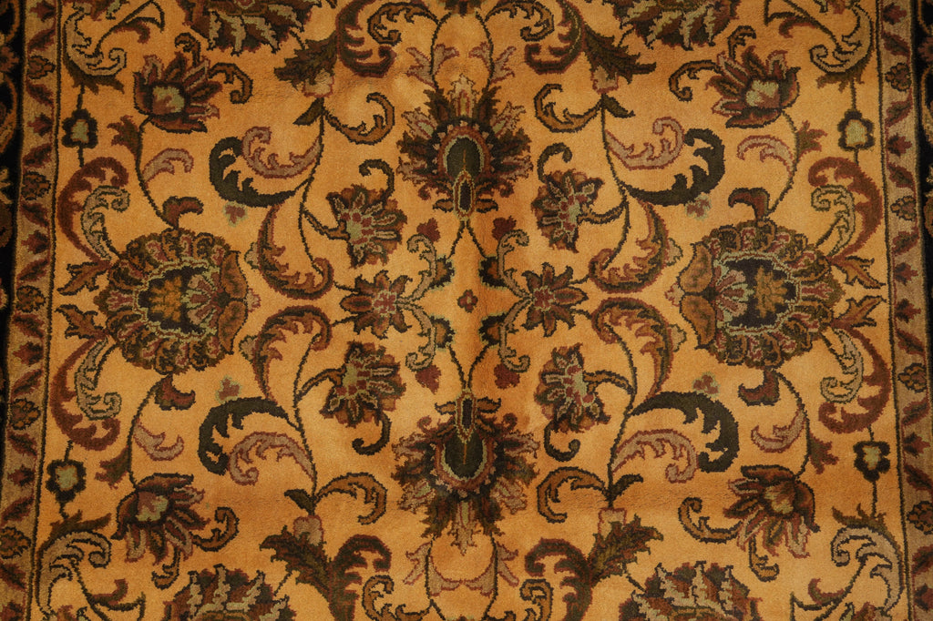 8 x 8 Feet Square Handmade Rug Overdyed Gold #F-3365