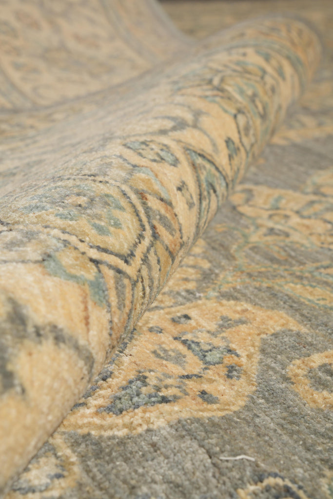 9.2 x 11.10 Nice Handmade Chobi Peshawar Zigler Rug Slate Gray #F-4185