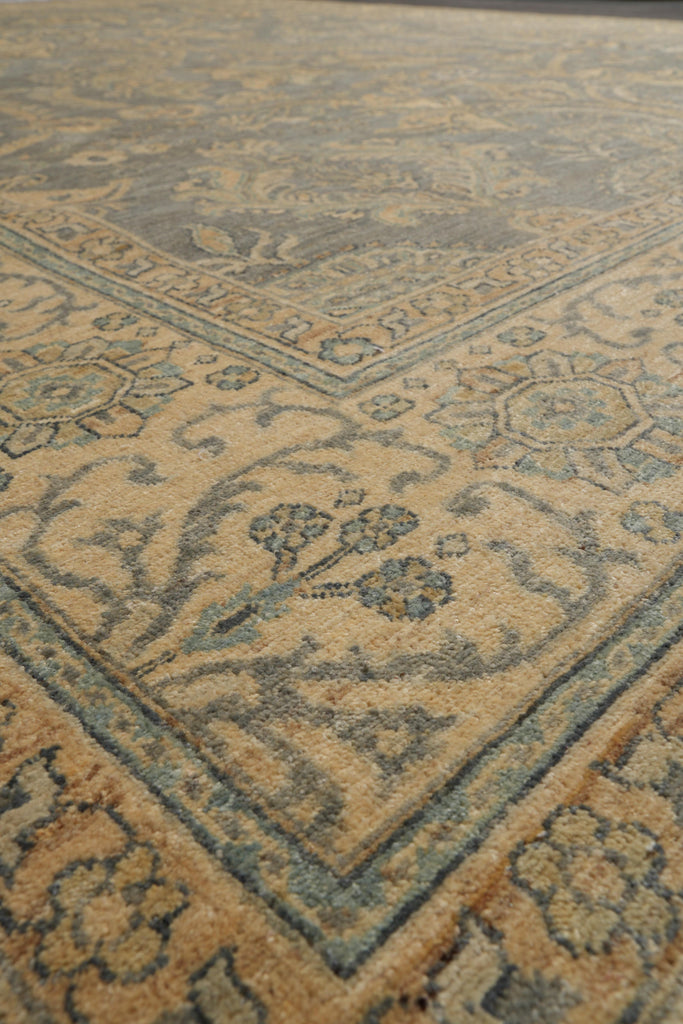 9.2 x 11.10 Nice Handmade Chobi Peshawar Zigler Rug Slate Gray #F-4185