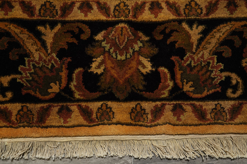 8 x 8 Feet Square Handmade Rug Overdyed Gold #F-3365