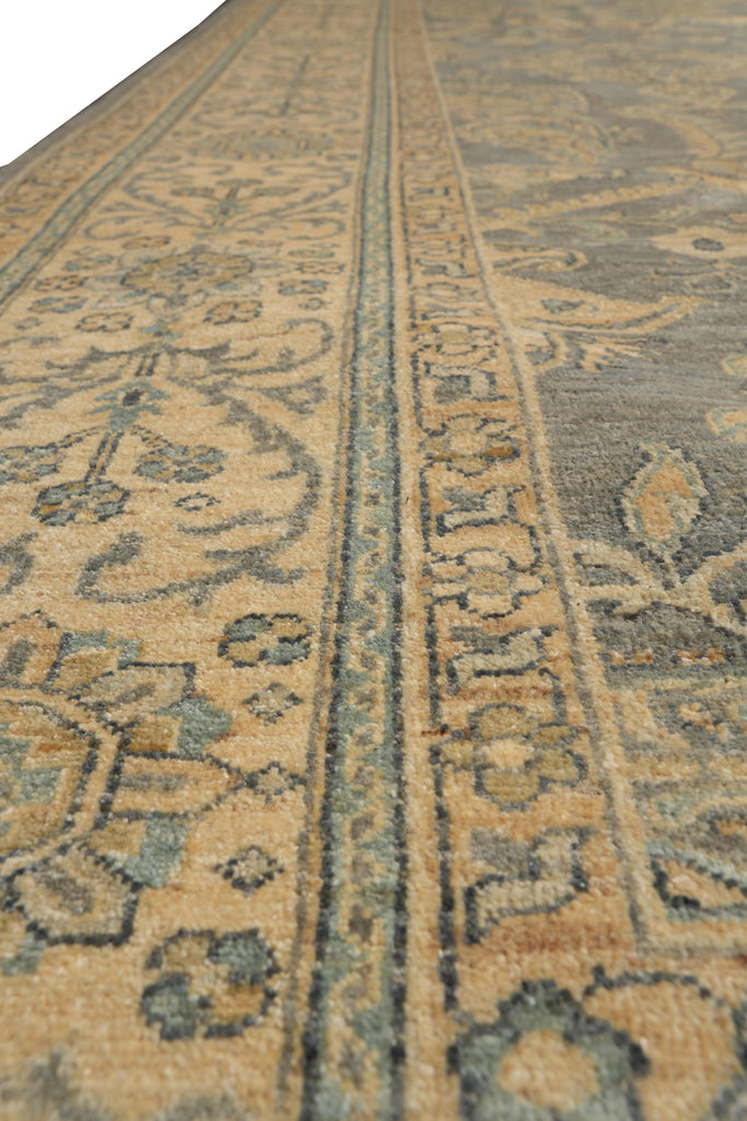 9.2 x 11.10 Nice Handmade Chobi Peshawar Zigler Rug Slate Gray #F-4185