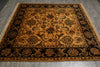 Load image into Gallery viewer, 8 x 8 Feet Square Handmade Rug Overdyed Gold #F-3365