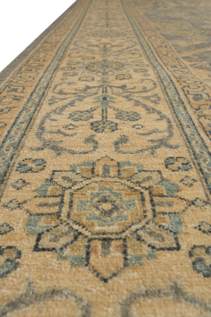 9.2 x 11.10 Nice Handmade Chobi Peshawar Zigler Rug Slate Gray #F-4185