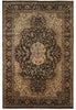 Load image into Gallery viewer, 12 x 17.9 Quality Handmade Jaipur Rug Black #B-78926