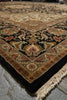 Load image into Gallery viewer, 12 x 17.9 Quality Handmade Jaipur Rug Black #B-78926