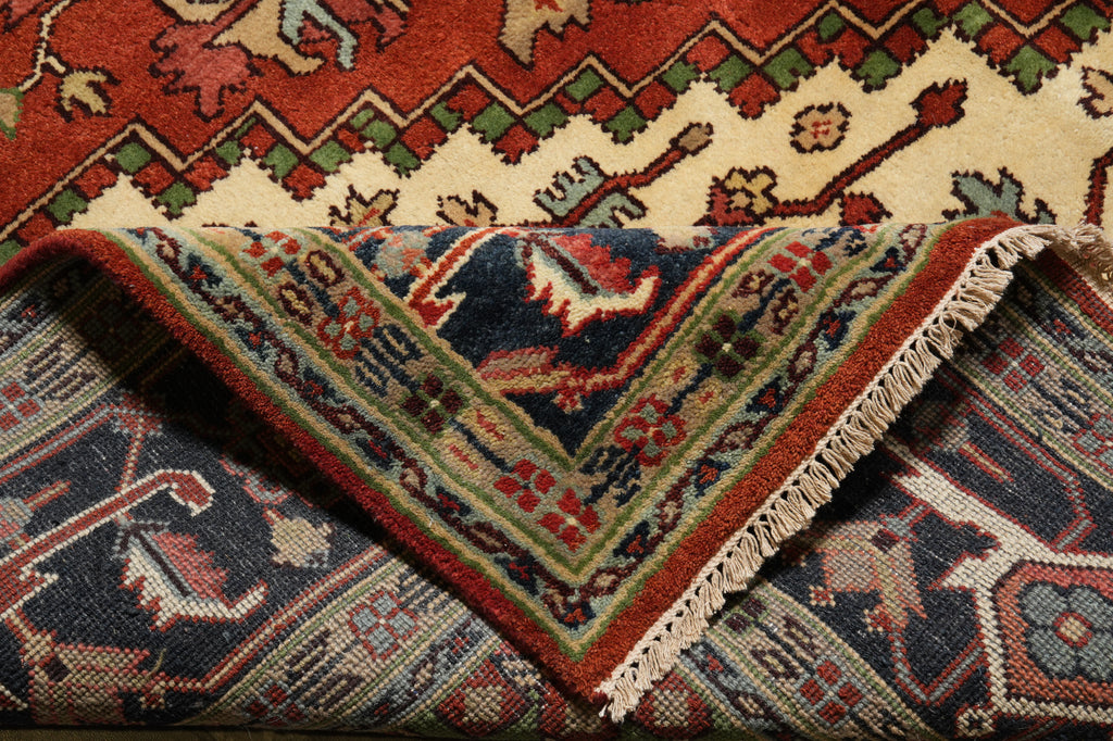 9.9 x 10.1 Square New Handmade Wool Heriz Serapi Rug #F-4495