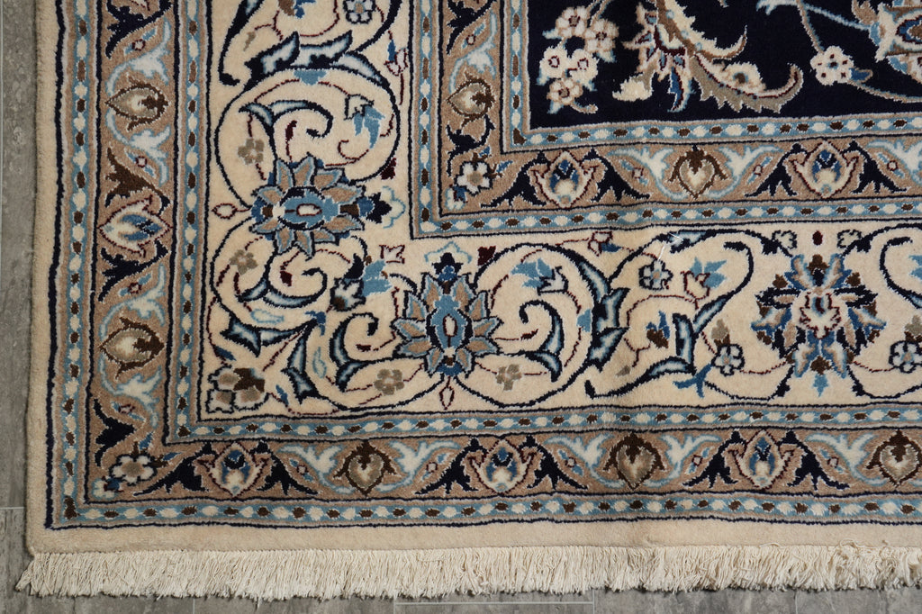 8 x 11.7 Persian Fine Nain Rug Iran #PIX-14345