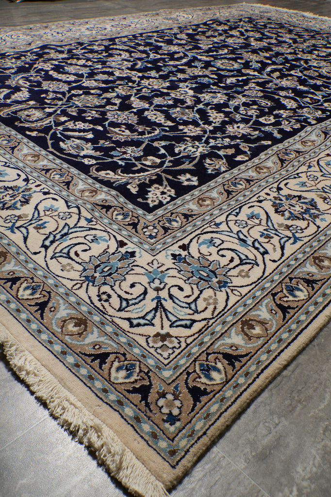 8 x 11.7 Persian Fine Nain Rug Iran #PIX-14345