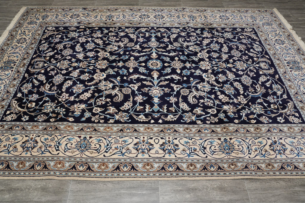 8 x 11.7 Persian Fine Nain Rug Iran #PIX-14345