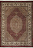 Load image into Gallery viewer, Decorative rug with intricate patterns and a central medallion on a plain background