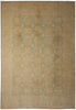 Load image into Gallery viewer, 9.3 x 11.8 New Handmade Zigler Chobi Peshawar Rug Faded Green Gold #F-4188