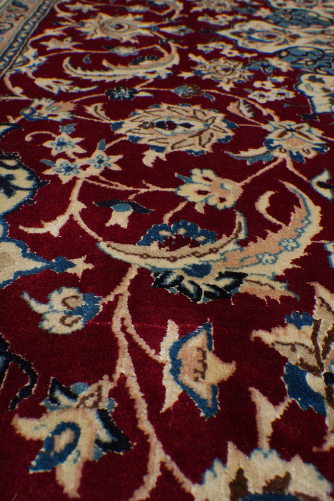 7 x 11 Signed Wool & Silk Persian Nain Rug - Iran #PIX-22001