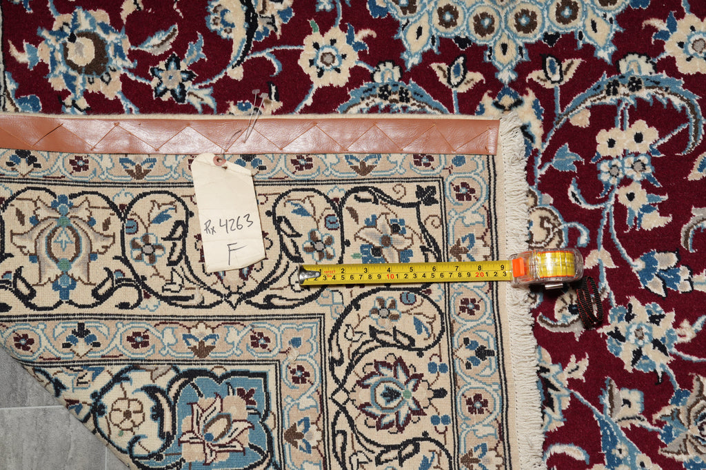 5.6 x 8 Signed Persian Nain-Habibian Rug-Iran #PIX-4263