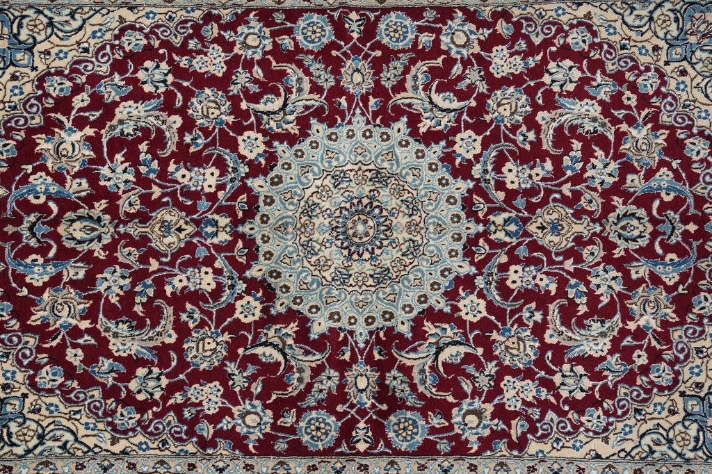 5.6 x 8 Signed Persian Nain-Habibian Rug-Iran #PIX-4263