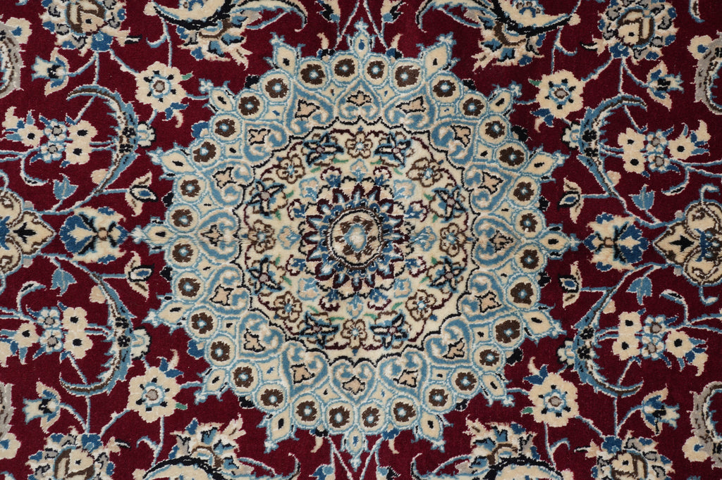 5.6 x 8 Signed Persian Nain-Habibian Rug-Iran #PIX-4263