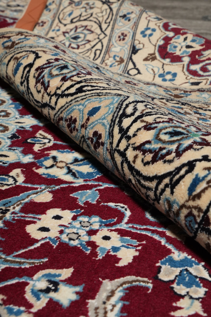 5.6 x 8 Signed Persian Nain-Habibian Rug-Iran #PIX-4263