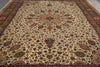 Load image into Gallery viewer, 11.8 x 16.3 High Quality 400 KPSI Authentic Persian Tabriz Rug Sheik Safi  Iran 1980&#39;s #PIX-15080