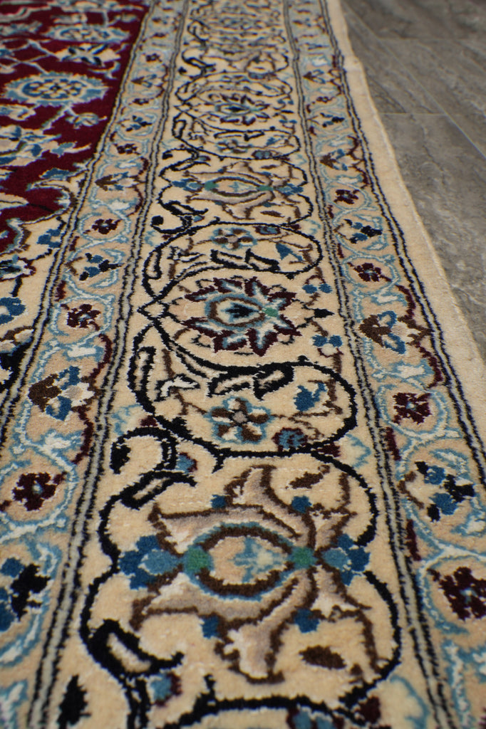 5.6 x 8 Signed Persian Nain-Habibian Rug-Iran #PIX-4263