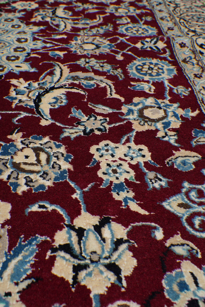 5.6 x 8 Signed Persian Nain-Habibian Rug-Iran #PIX-4263