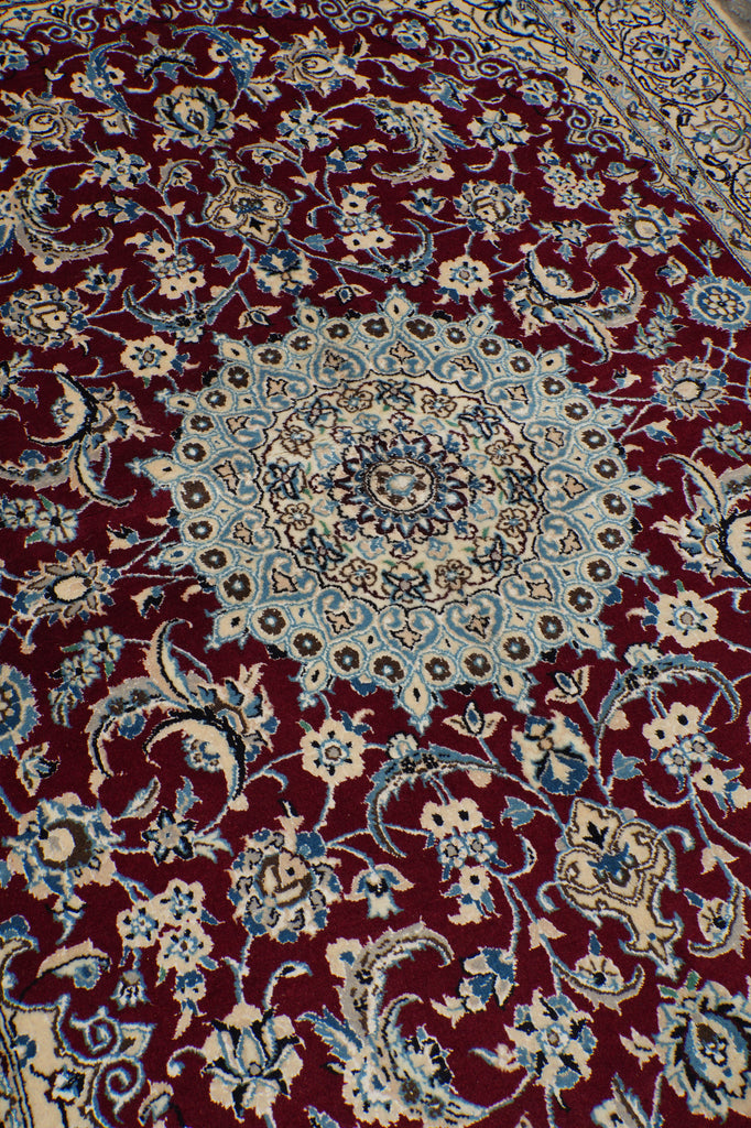 5.6 x 8 Signed Persian Nain-Habibian Rug-Iran #PIX-4263