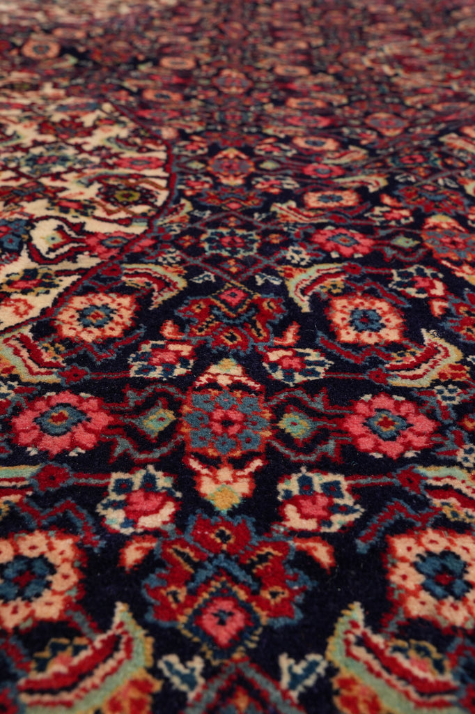 10.5 x 15.9 Authentic 1970's Persian Tabriz Wool Rug Mahi Herati #PIX-6329
