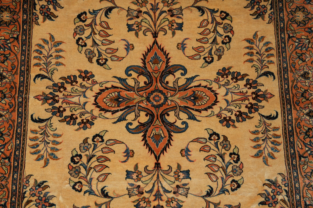 7 x 10 Fine Persian Sarouk Rug Fine Wool Dense Weave #B-72766