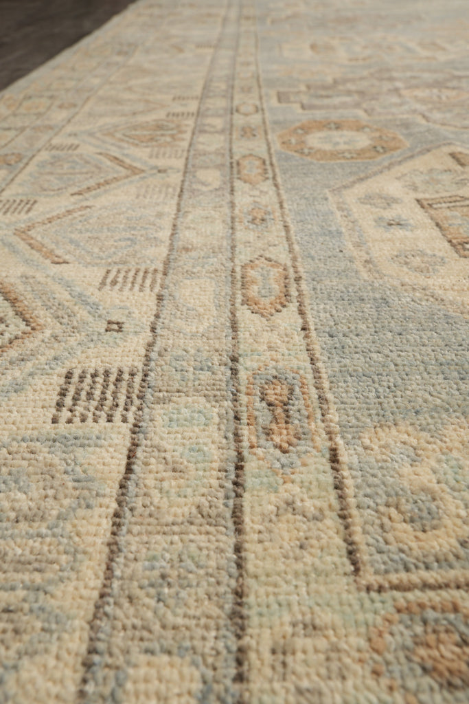 8.5 x 13 Amazing Chotan Rug Chobi Peshawar Carpet Pastels Geometric #F-4190