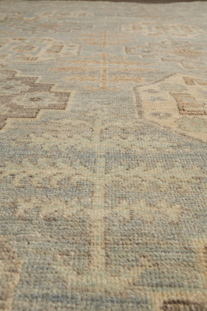 8.5 x 13 Amazing Chotan Rug Chobi Peshawar Carpet Pastels Geometric #F-4190