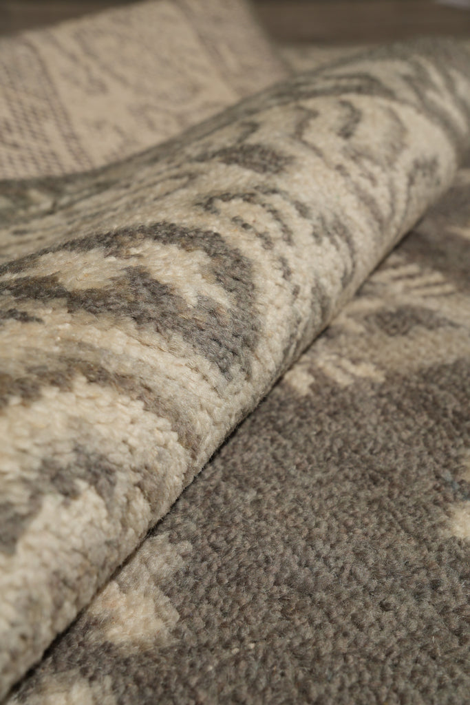 9 x 12 Gray Chotan Chobi Handmade Rug #F-4191