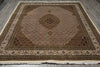 Load image into Gallery viewer, Decorative rug with intricate patterns on a wooden floor