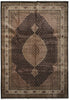 Load image into Gallery viewer, Decorative rug with intricate patterns and a central medallion design.