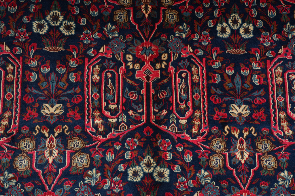 7.3 x 10.4 Dark Blue Persian Bijar Sarouk Rug #B-72419