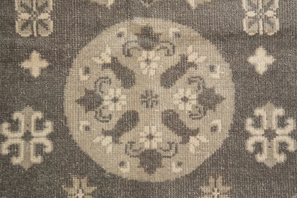 9 x 12 Gray Chotan Chobi Handmade Rug #F-4191