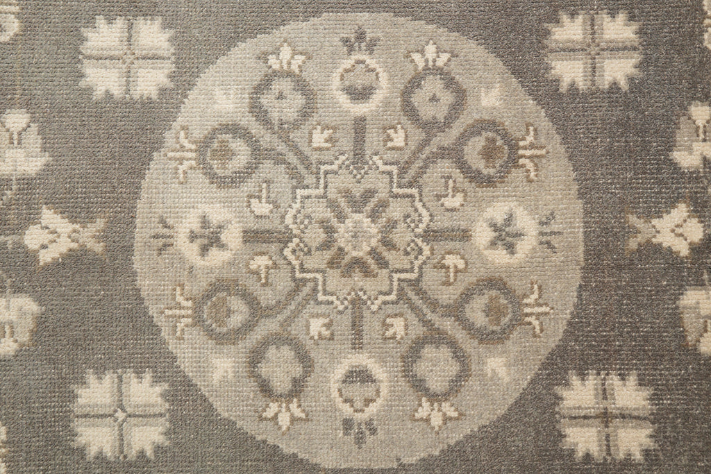 9 x 12 Gray Chotan Chobi Handmade Rug #F-4191