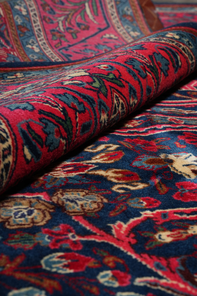 7.3 x 10.4 Dark Blue Persian Bijar Sarouk Rug #B-72419
